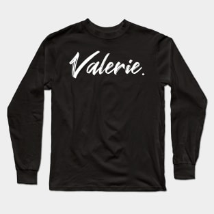 Name Valerie Long Sleeve T-Shirt